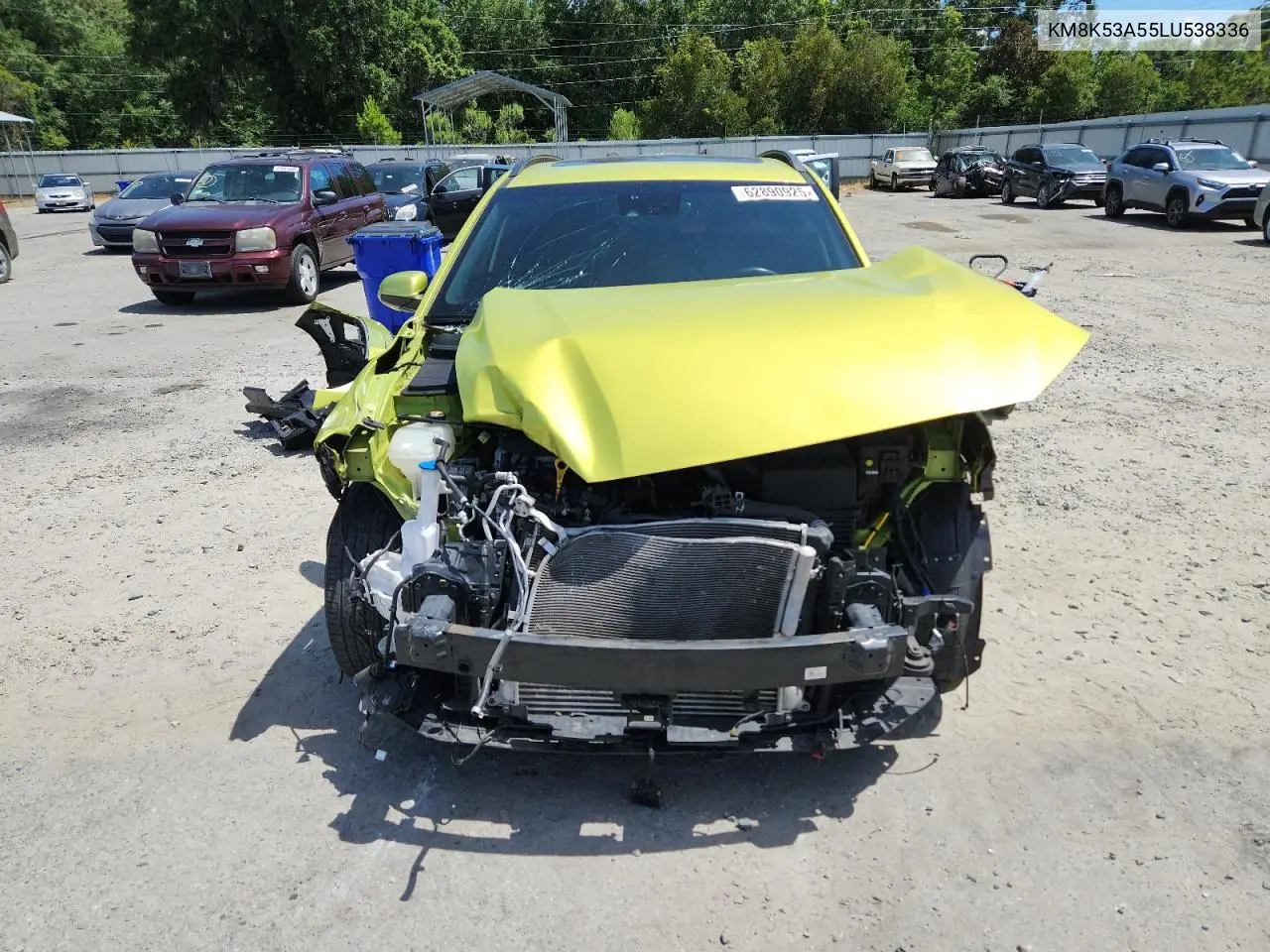 2020 Hyundai Kona Ultimate VIN: KM8K53A55LU538336 Lot: 62890925
