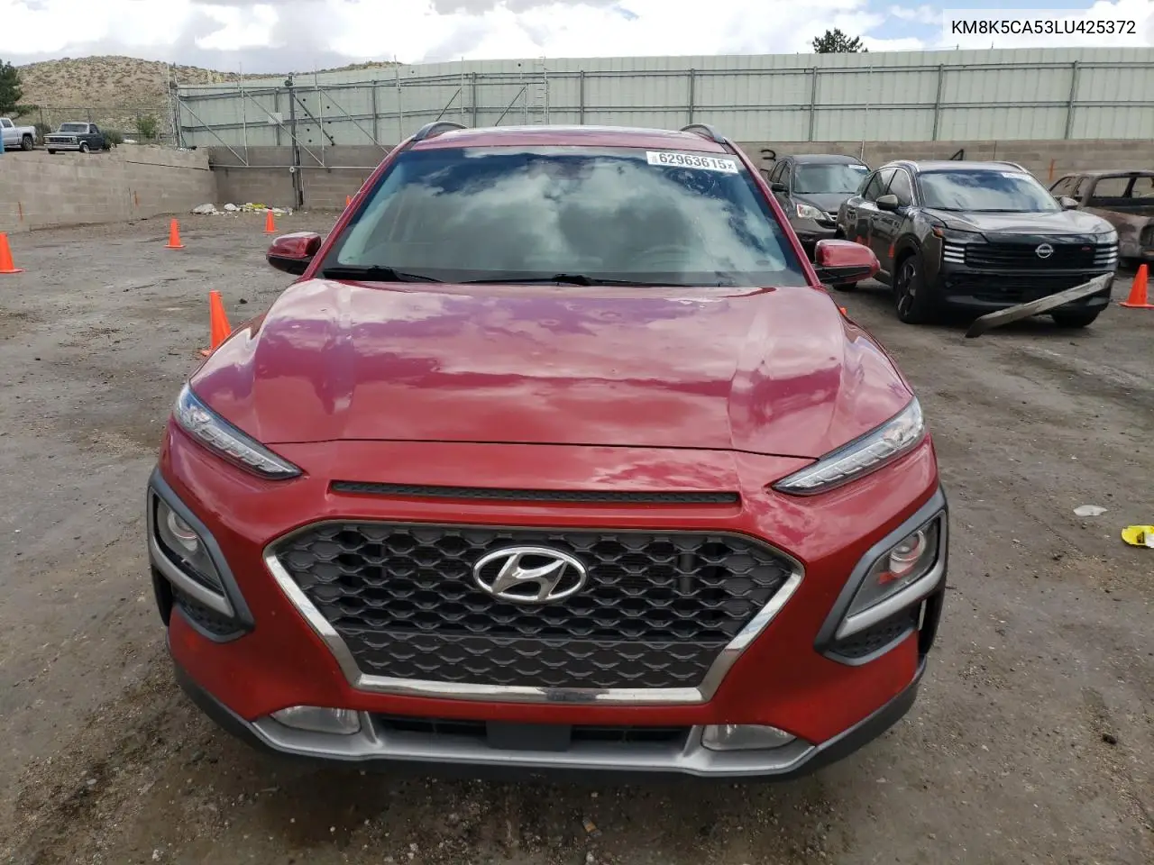 2020 Hyundai Kona Ultimate VIN: KM8K5CA53LU425372 Lot: 62963615