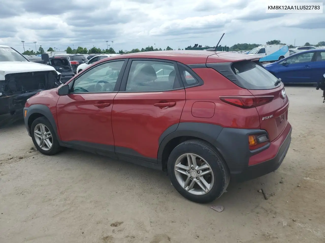 2020 Hyundai Kona Se VIN: KM8K12AA1LU522783 Lot: 62998235