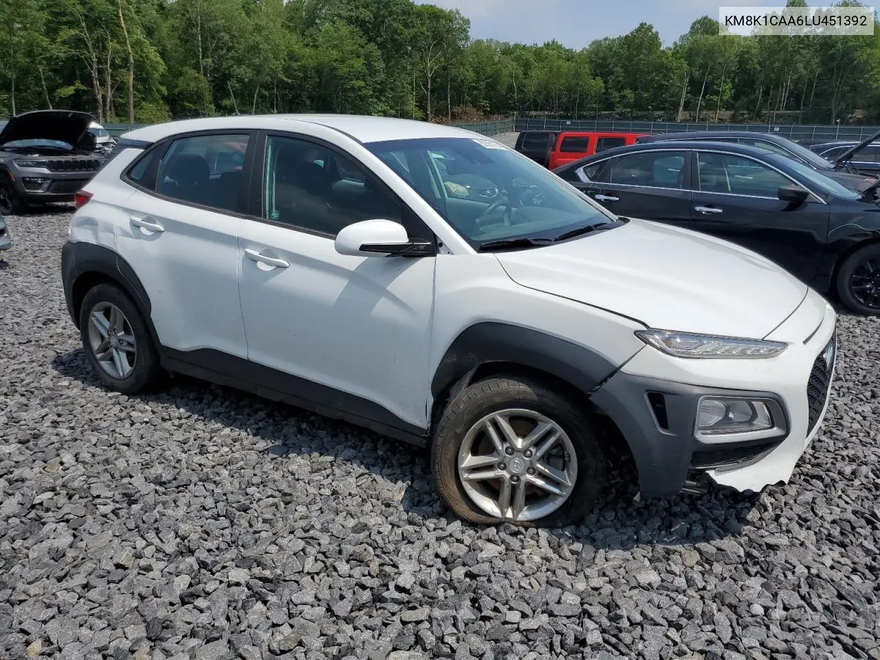 2020 Hyundai Kona Se VIN: KM8K1CAA6LU451392 Lot: 65356165