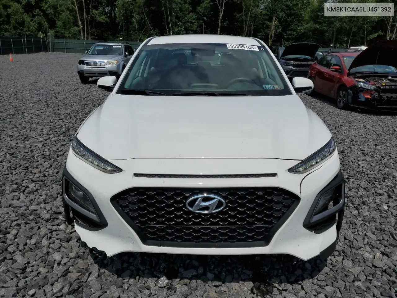 2020 Hyundai Kona Se VIN: KM8K1CAA6LU451392 Lot: 65356165