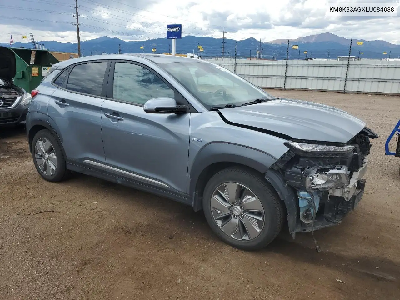 2020 Hyundai Kona Limited VIN: KM8K33AGXLU084088 Lot: 65957305