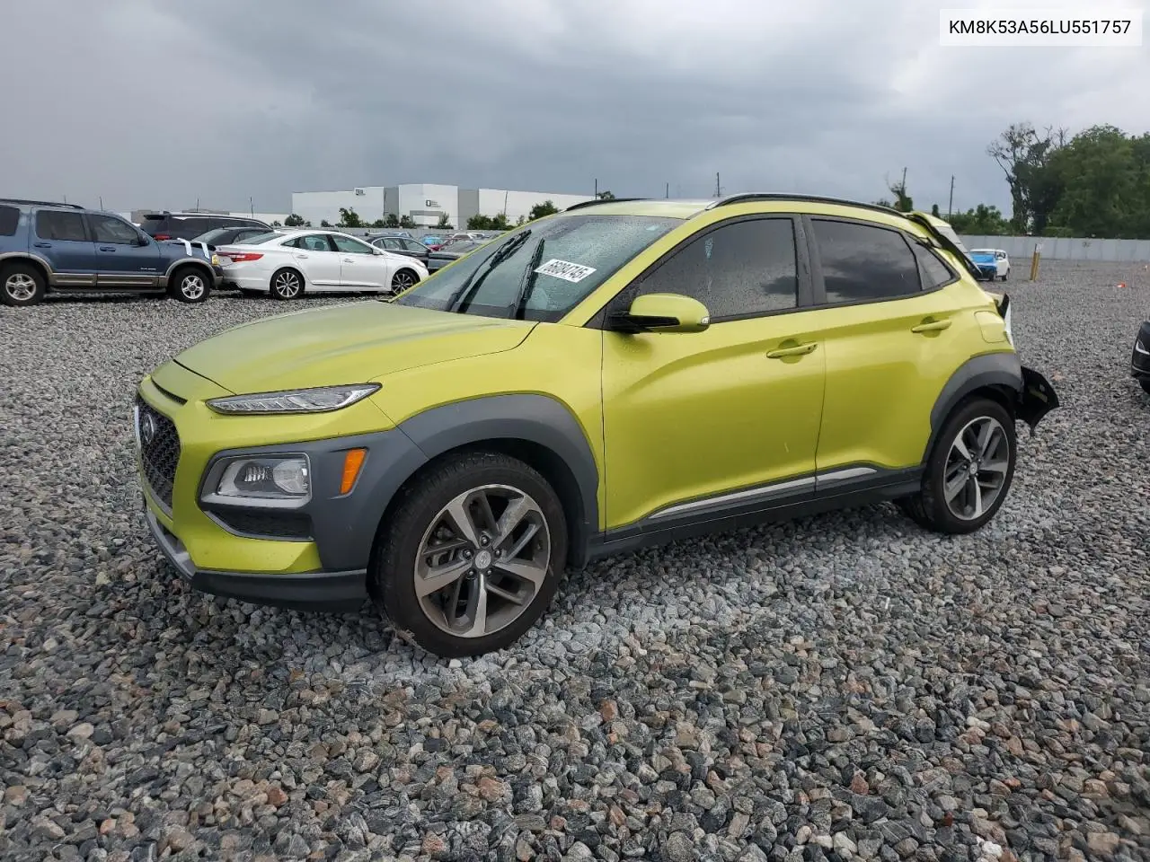 2020 Hyundai Kona Ultimate VIN: KM8K53A56LU551757 Lot: 66084745