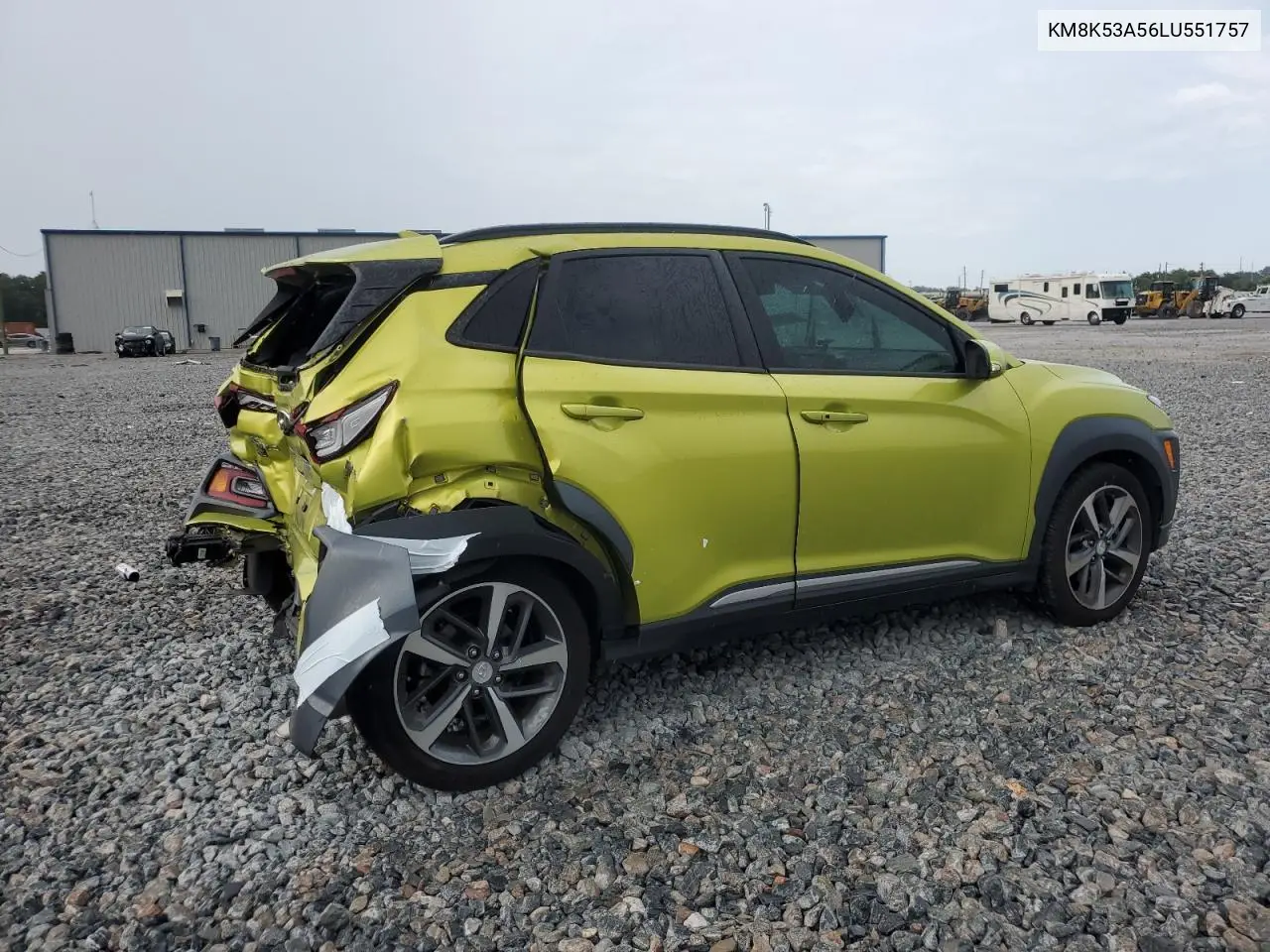 2020 Hyundai Kona Ultimate VIN: KM8K53A56LU551757 Lot: 66084745