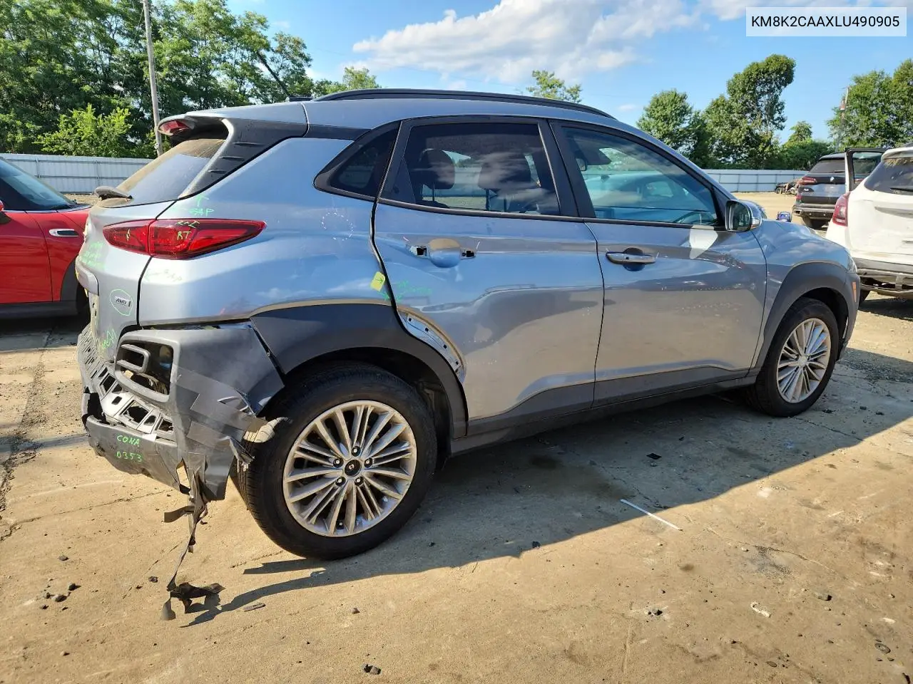 2020 Hyundai Kona Sel VIN: KM8K2CAAXLU490905 Lot: 66171795