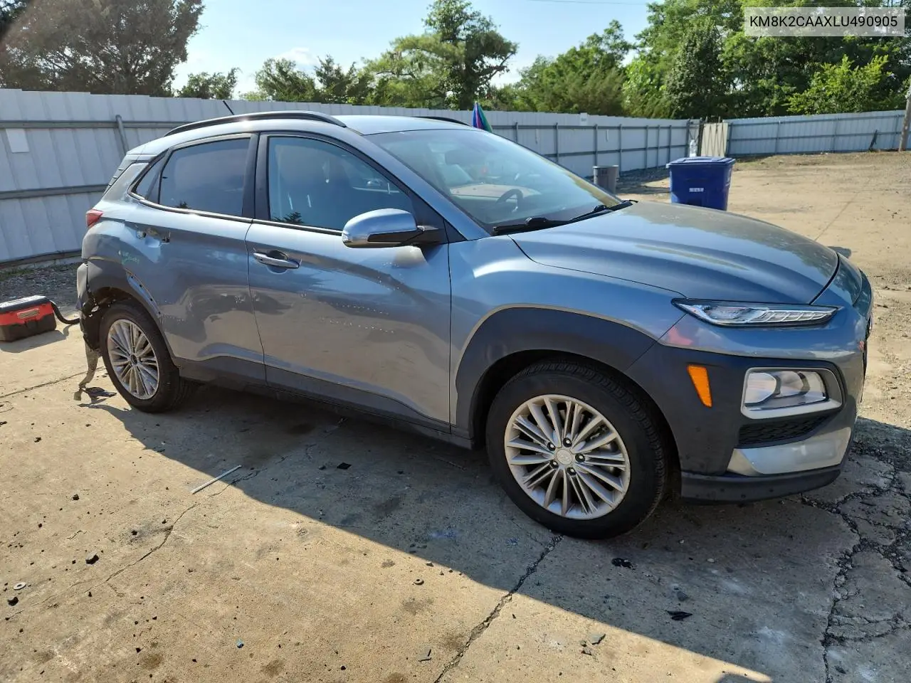 2020 Hyundai Kona Sel VIN: KM8K2CAAXLU490905 Lot: 66171795