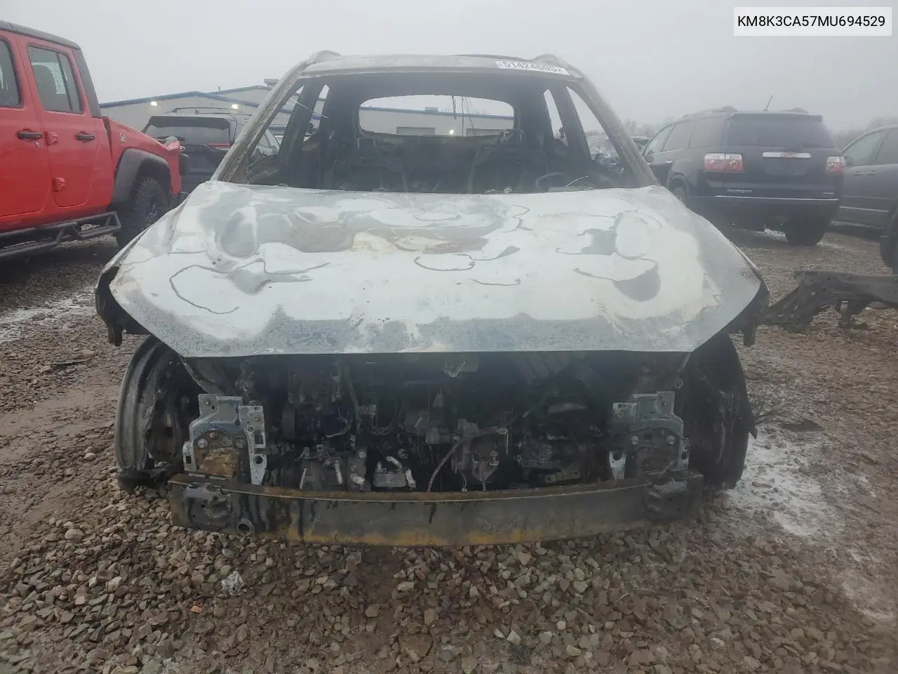 2021 Hyundai Kona Limited VIN: KM8K3CA57MU694529 Lot: 51424605