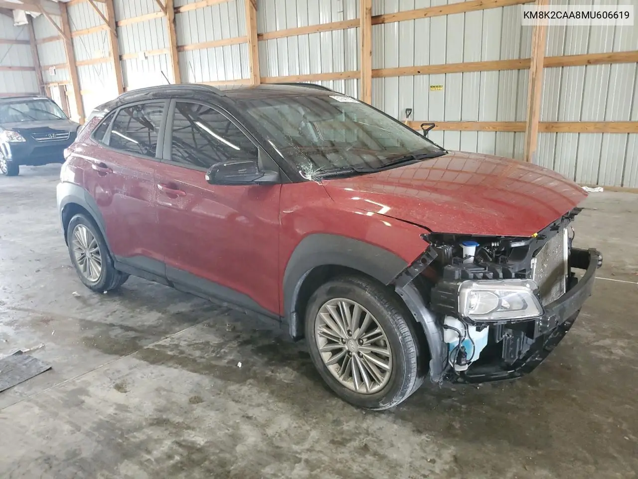 2021 Hyundai Kona Sel VIN: KM8K2CAA8MU606619 Lot: 51841705