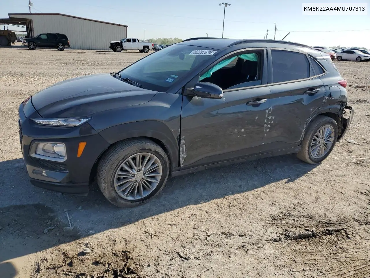 2021 Hyundai Kona Sel VIN: KM8K22AA4MU707313 Lot: 52227885