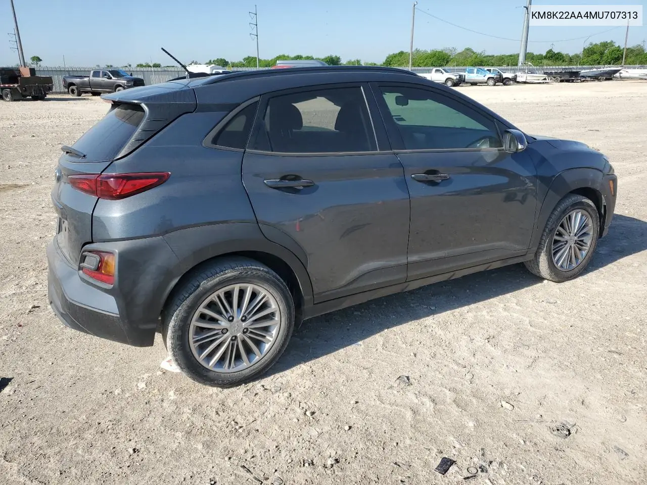 2021 Hyundai Kona Sel VIN: KM8K22AA4MU707313 Lot: 52227885