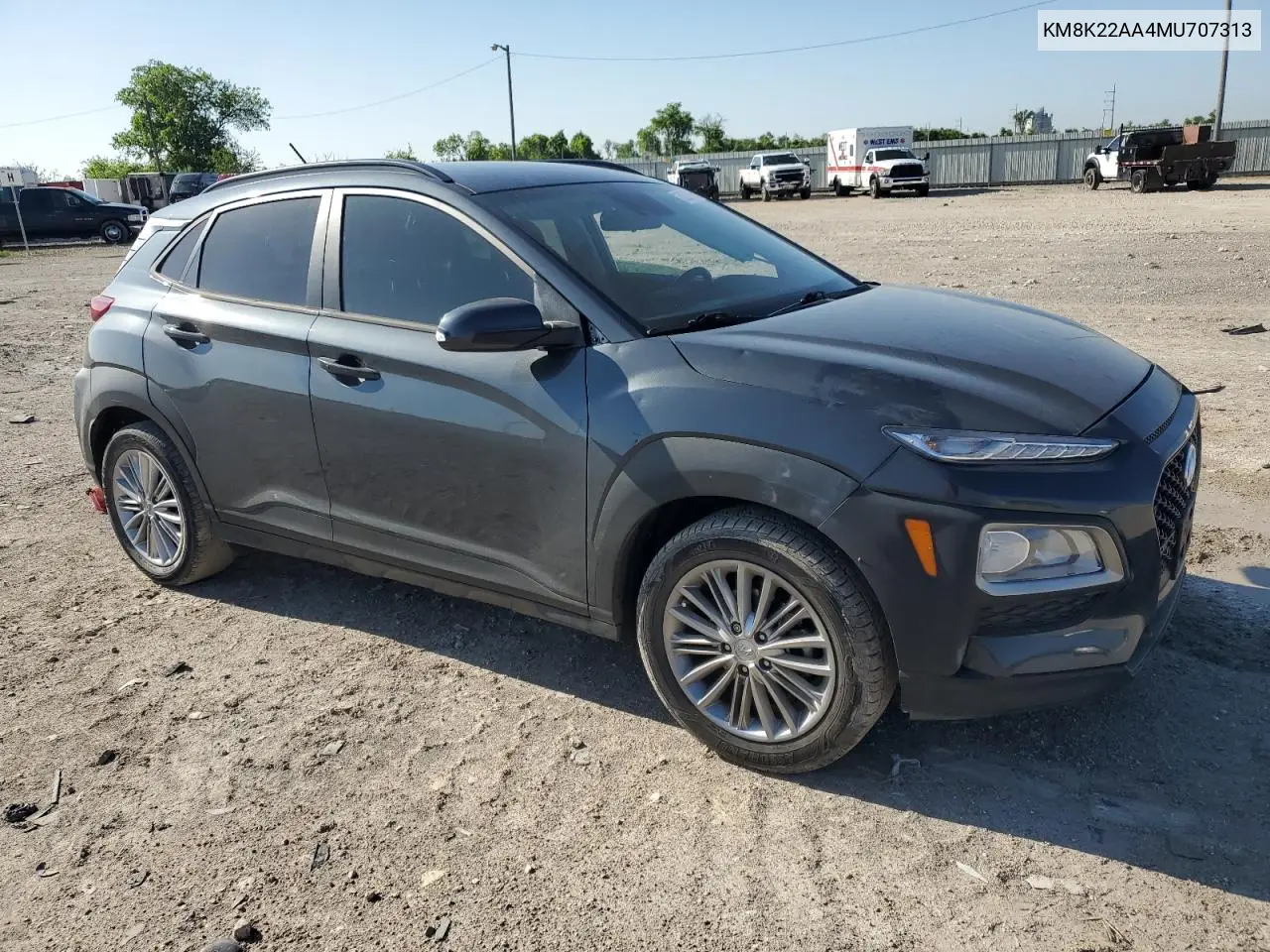 2021 Hyundai Kona Sel VIN: KM8K22AA4MU707313 Lot: 52227885