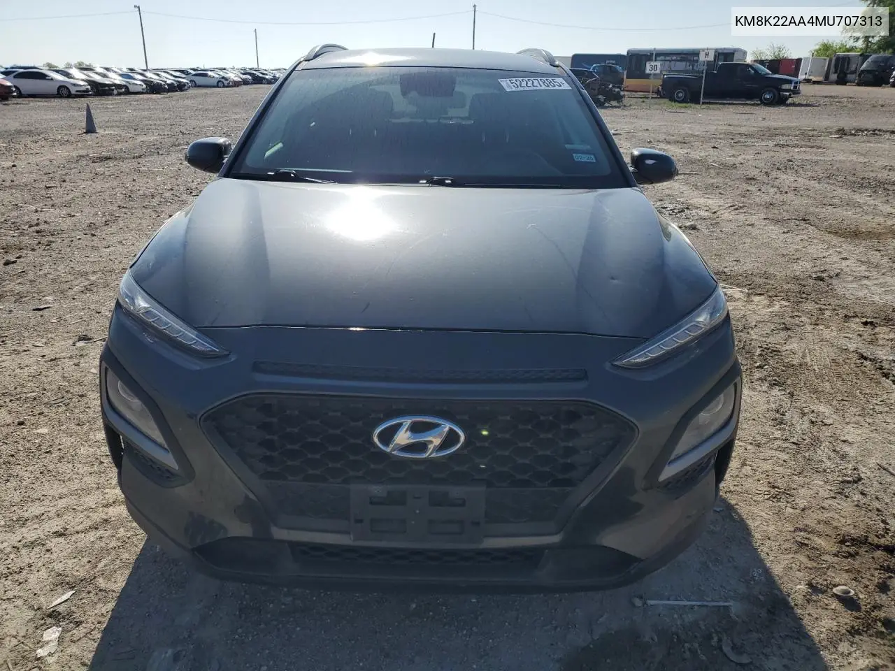 2021 Hyundai Kona Sel VIN: KM8K22AA4MU707313 Lot: 52227885
