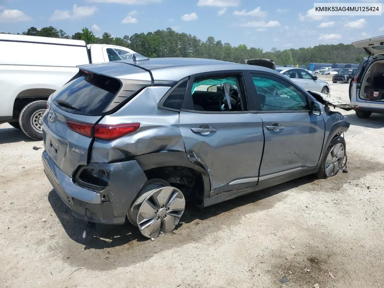 2021 Hyundai Kona Ultimate VIN: KM8K53AG4MU125424 Lot: 56070625