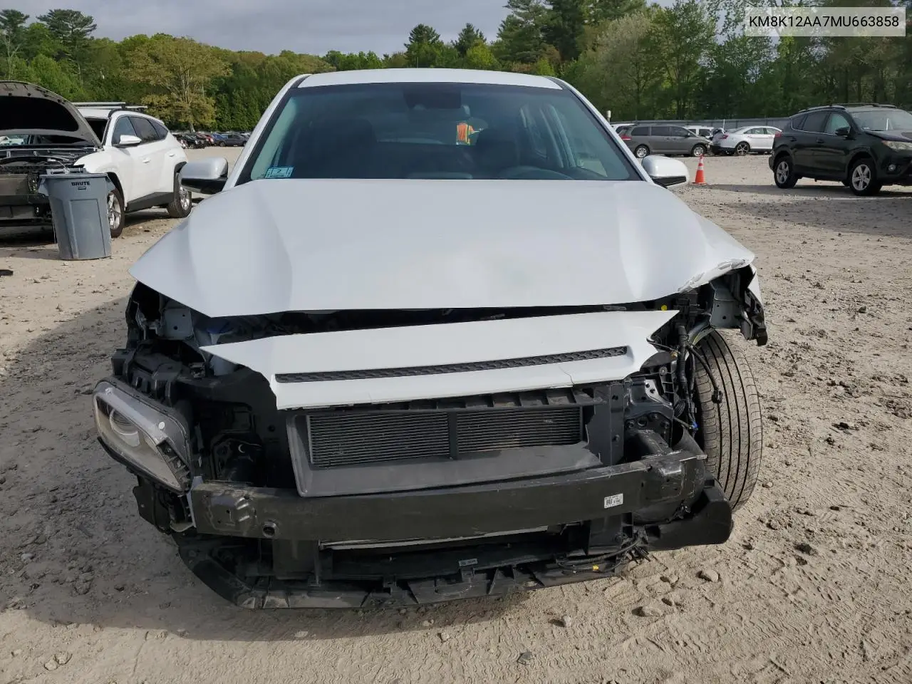 2021 Hyundai Kona Se VIN: KM8K12AA7MU663858 Lot: 56104355