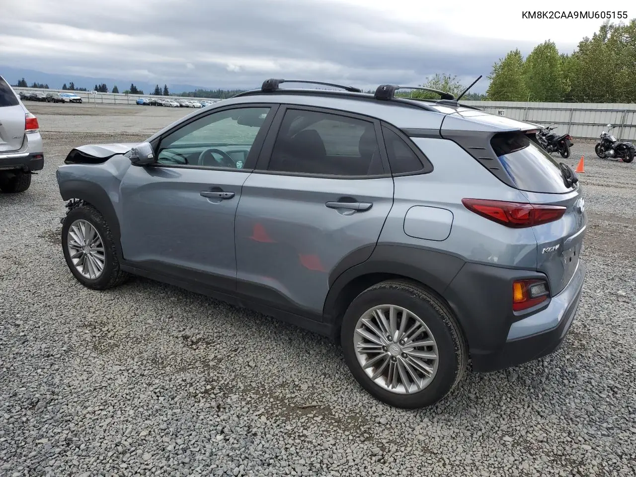 2021 Hyundai Kona Sel VIN: KM8K2CAA9MU605155 Lot: 56646585