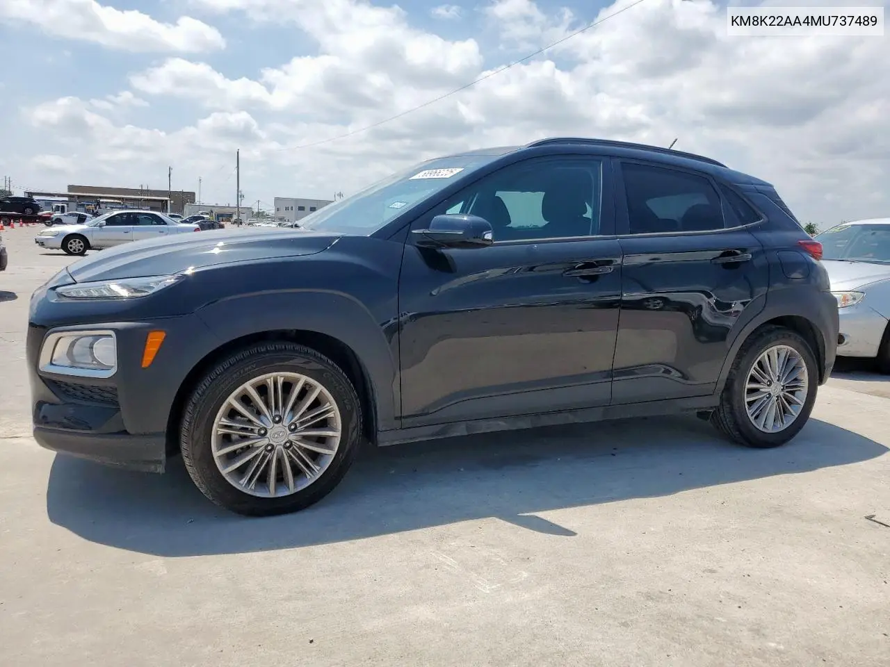 2021 Hyundai Kona Sel VIN: KM8K22AA4MU737489 Lot: 58966225