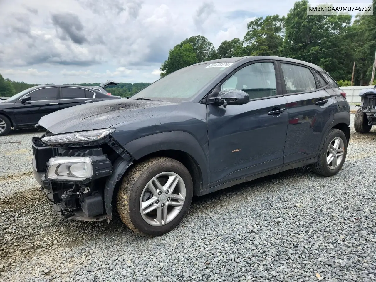 2021 Hyundai Kona Se VIN: KM8K1CAA9MU746732 Lot: 60438415