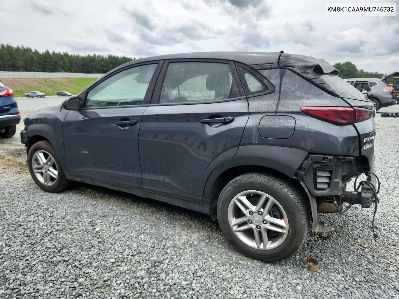 2021 Hyundai Kona Se VIN: KM8K1CAA9MU746732 Lot: 60438415