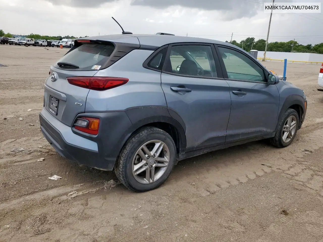 2021 Hyundai Kona Se VIN: KM8K1CAA7MU704673 Lot: 60914965
