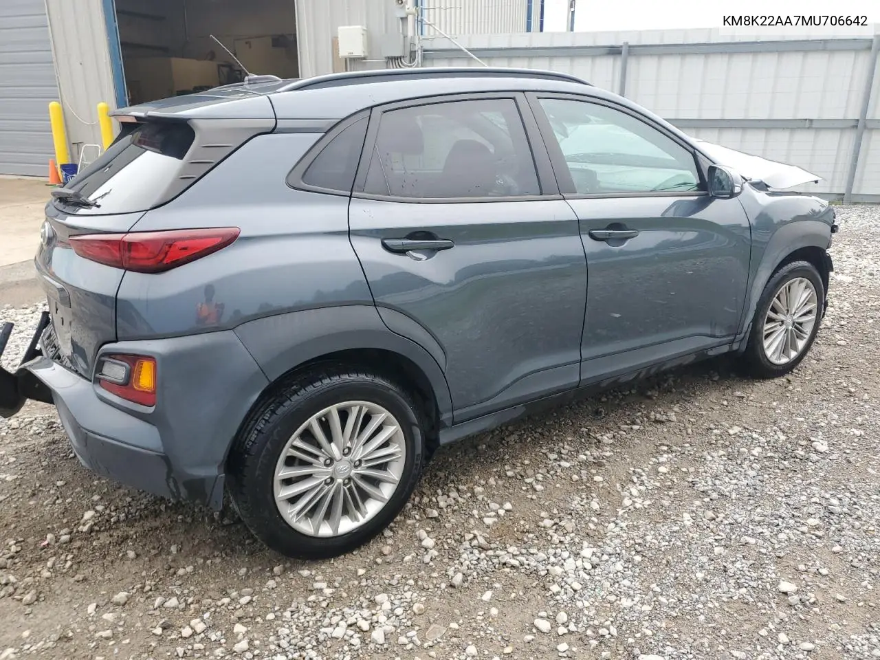 2021 Hyundai Kona Sel VIN: KM8K22AA7MU706642 Lot: 61650025