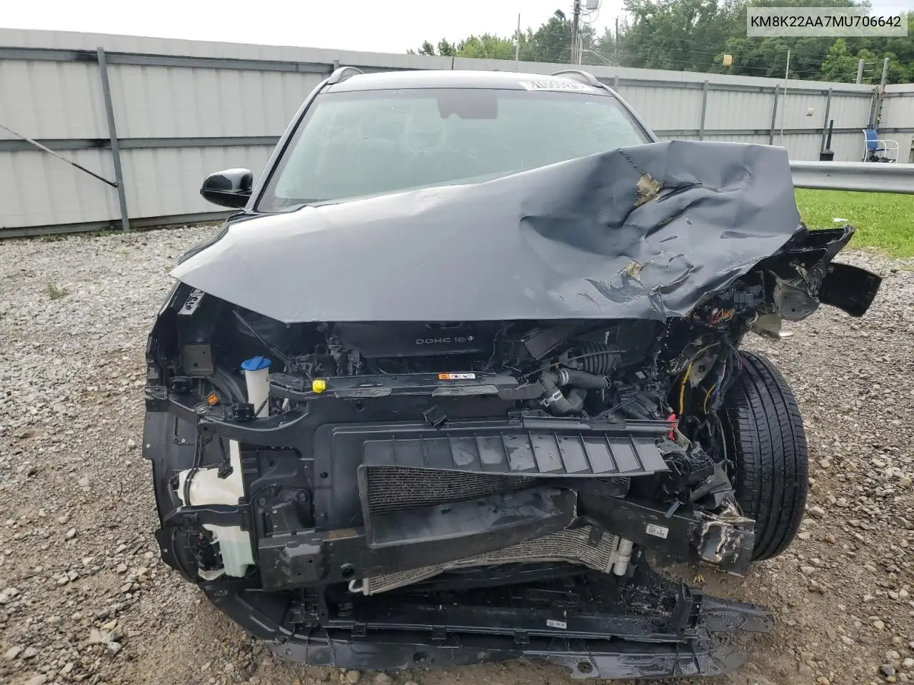 2021 Hyundai Kona Sel VIN: KM8K22AA7MU706642 Lot: 61650025