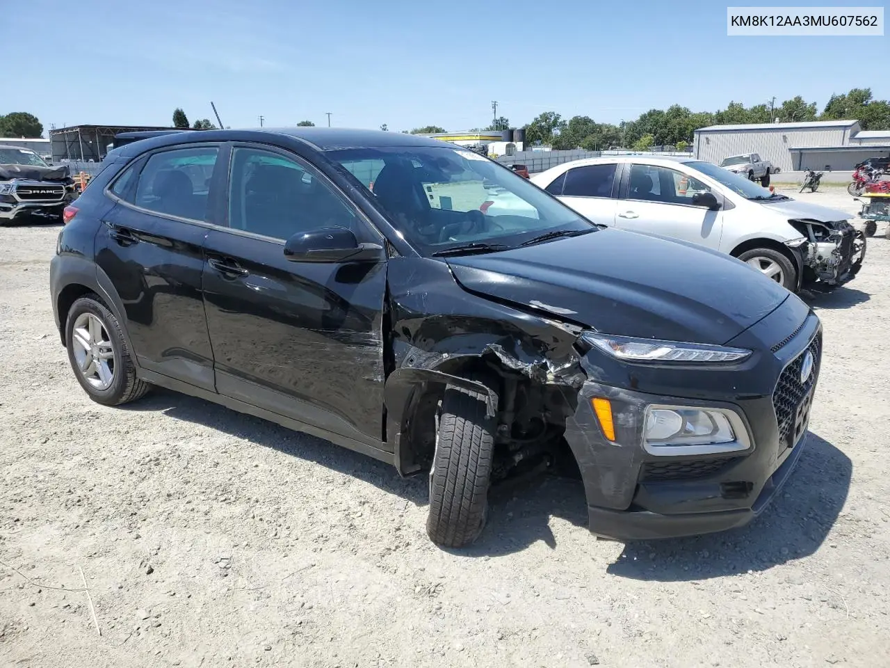 2021 Hyundai Kona Se VIN: KM8K12AA3MU607562 Lot: 61689915