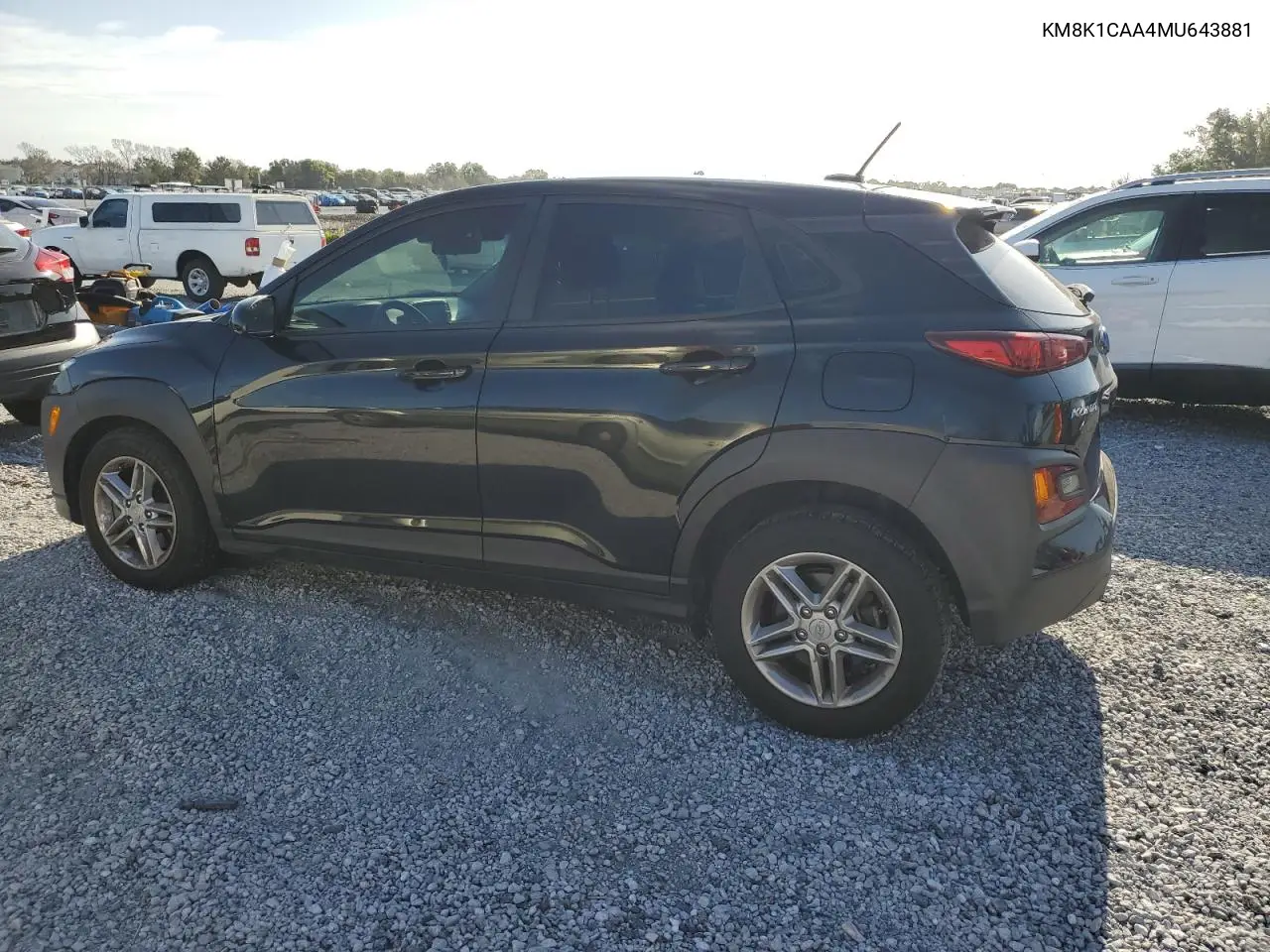 2021 Hyundai Kona Se VIN: KM8K1CAA4MU643881 Lot: 62580365