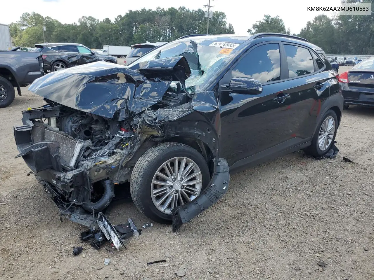 2021 Hyundai Kona Sel Plus VIN: KM8K62AA2MU610583 Lot: 62610905