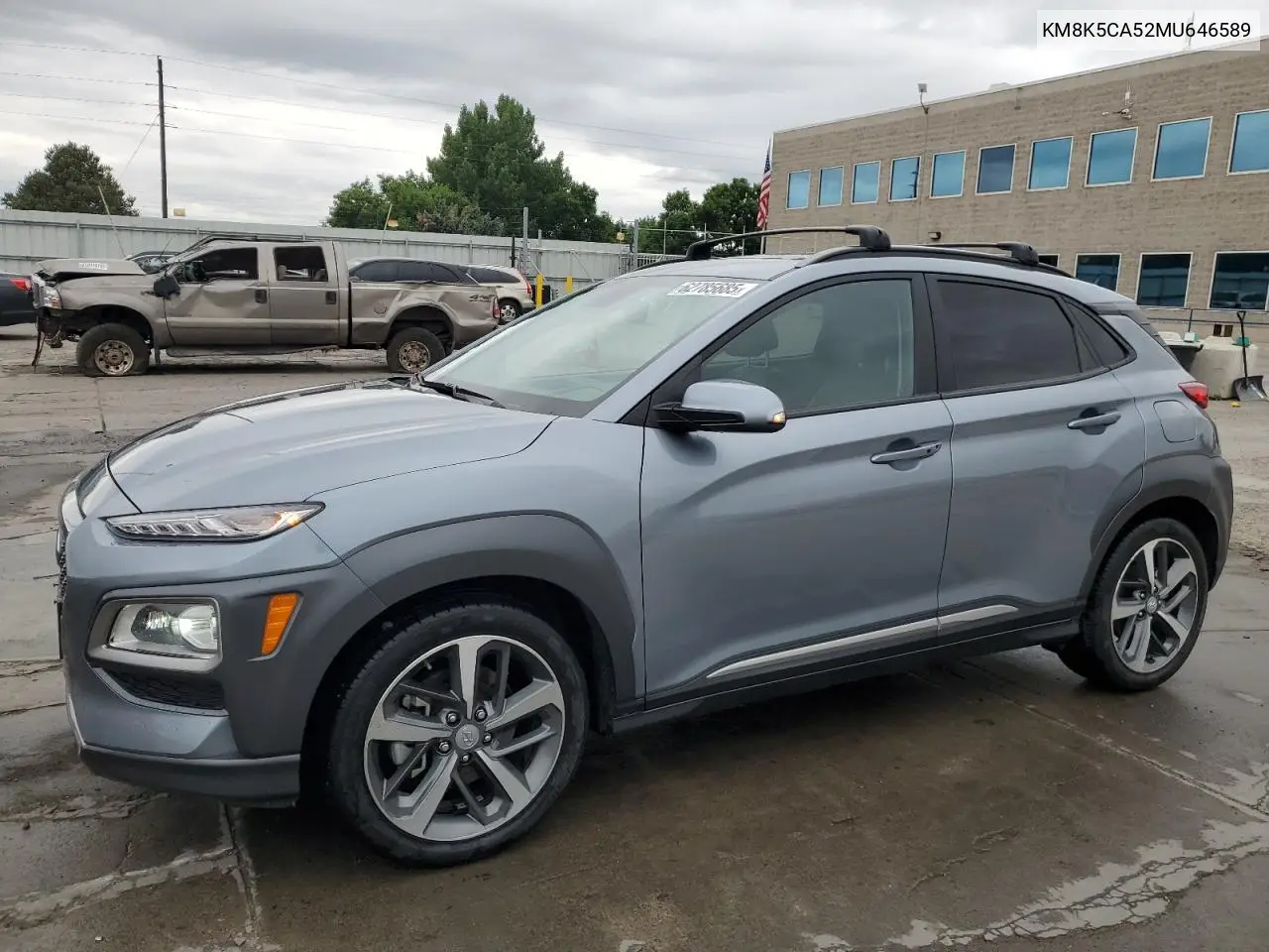 2021 Hyundai Kona Ultimate VIN: KM8K5CA52MU646589 Lot: 62785685