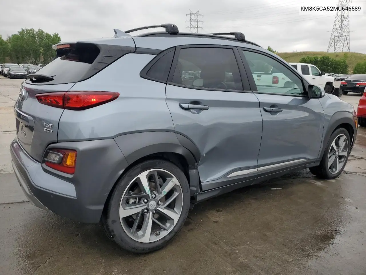 2021 Hyundai Kona Ultimate VIN: KM8K5CA52MU646589 Lot: 62785685