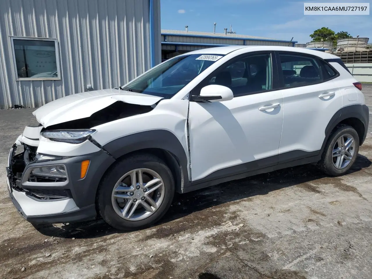 2021 Hyundai Kona Se VIN: KM8K1CAA6MU727197 Lot: 62889265