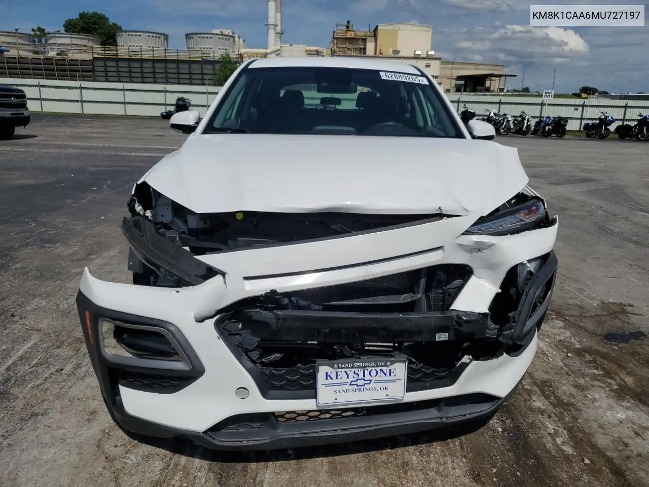 2021 Hyundai Kona Se VIN: KM8K1CAA6MU727197 Lot: 62889265