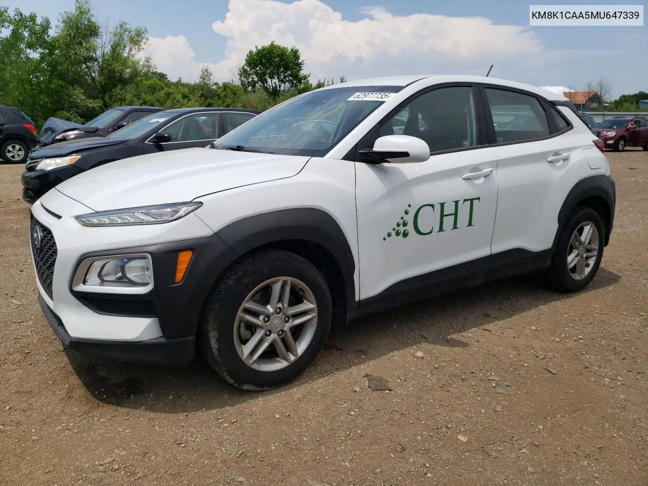 2021 Hyundai Kona Se VIN: KM8K1CAA5MU647339 Lot: 62977735