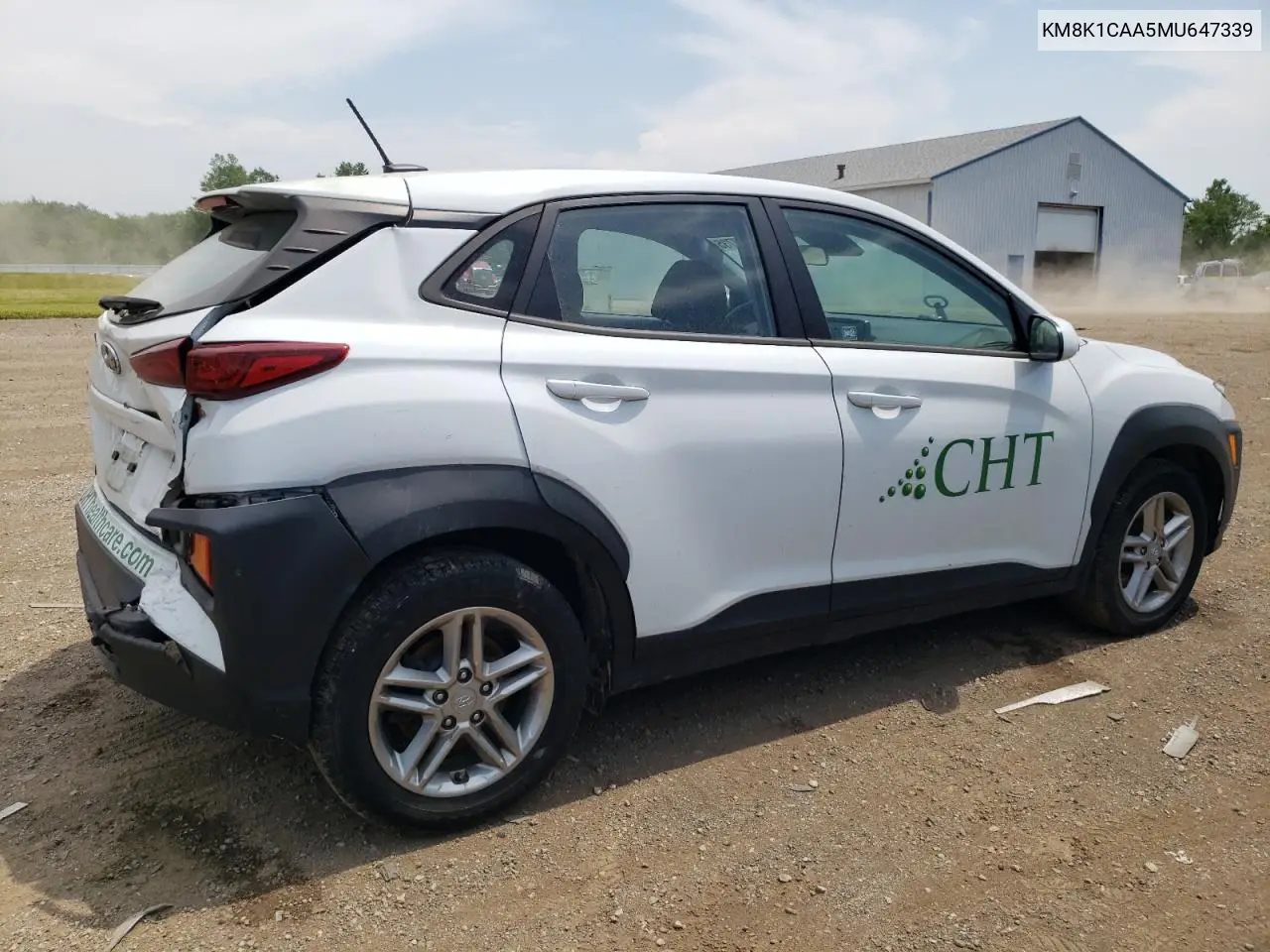 2021 Hyundai Kona Se VIN: KM8K1CAA5MU647339 Lot: 62977735