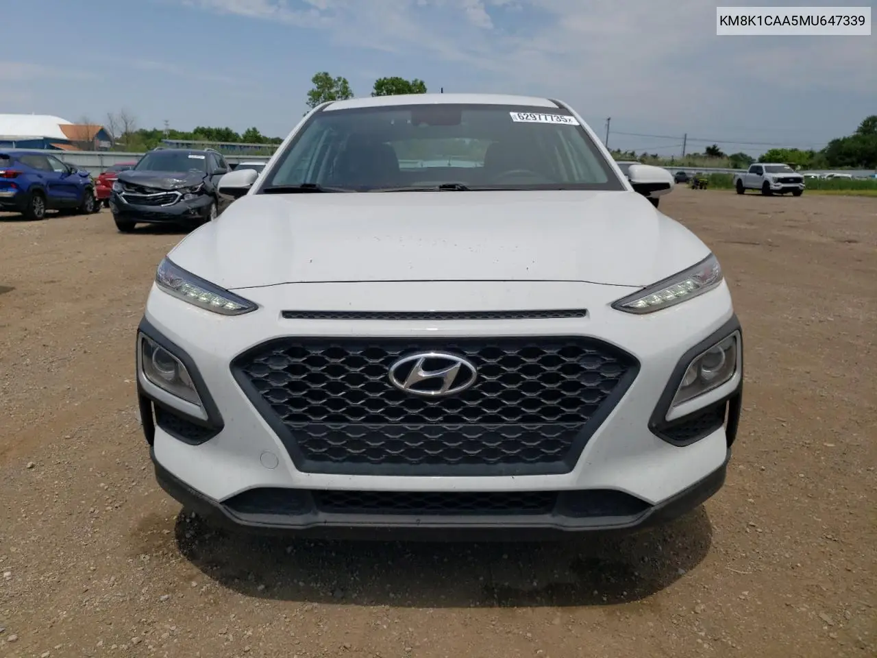 2021 Hyundai Kona Se VIN: KM8K1CAA5MU647339 Lot: 62977735
