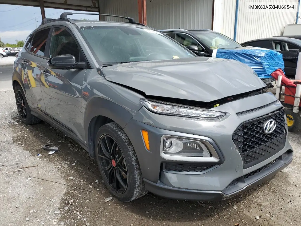 2021 Hyundai Kona Night VIN: KM8K63A5XMU695441 Lot: 65149325