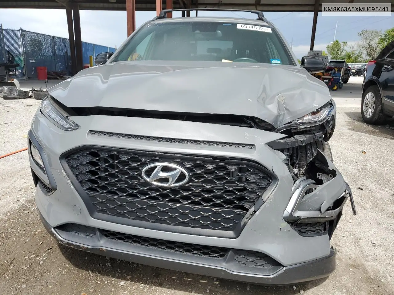 2021 Hyundai Kona Night VIN: KM8K63A5XMU695441 Lot: 65149325