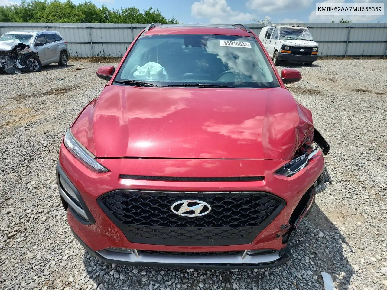 2021 Hyundai Kona Sel Plus VIN: KM8K62AA7MU656359 Lot: 65918535