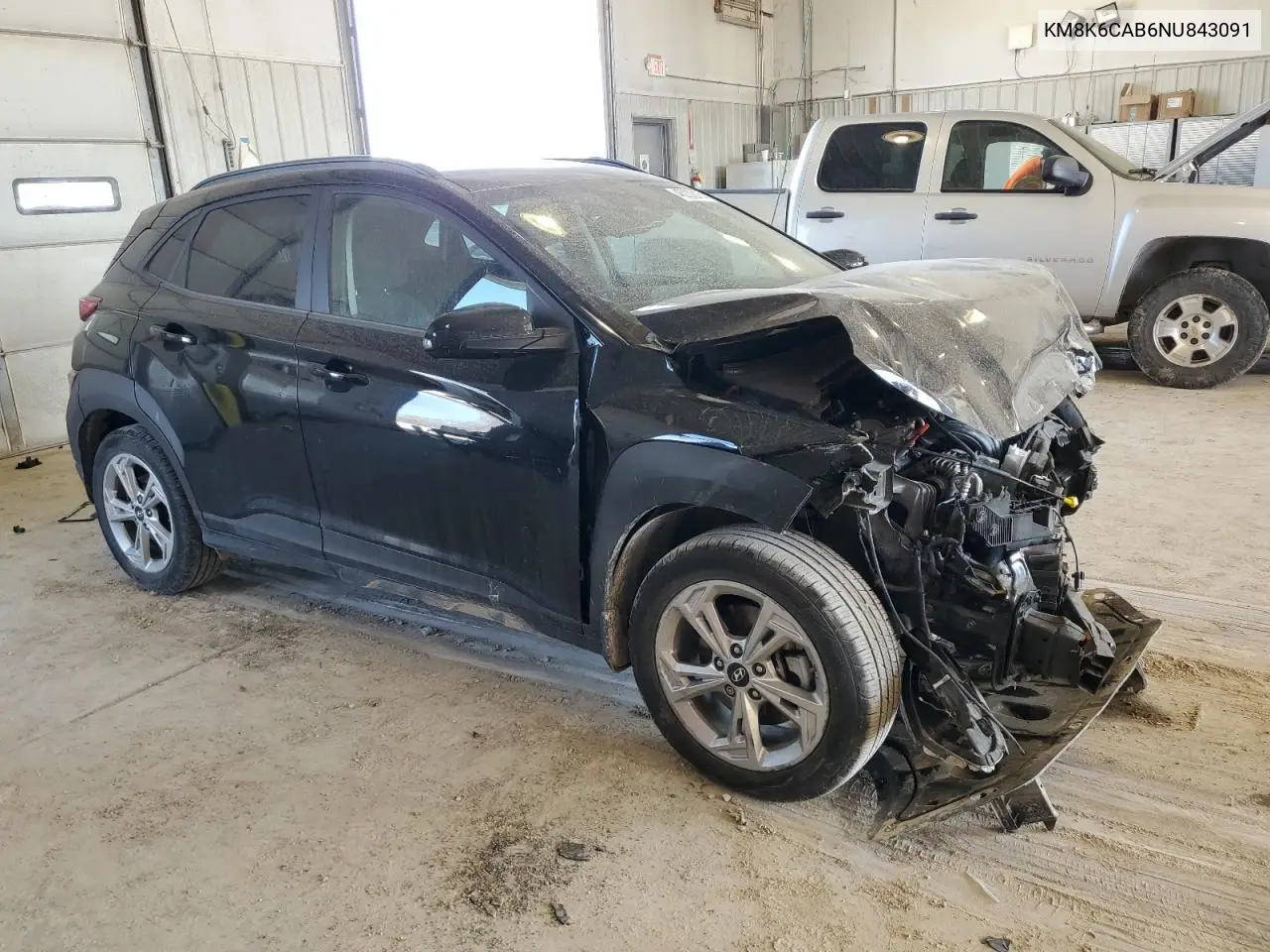 2022 Hyundai Kona Sel VIN: KM8K6CAB6NU843091 Lot: 48039215