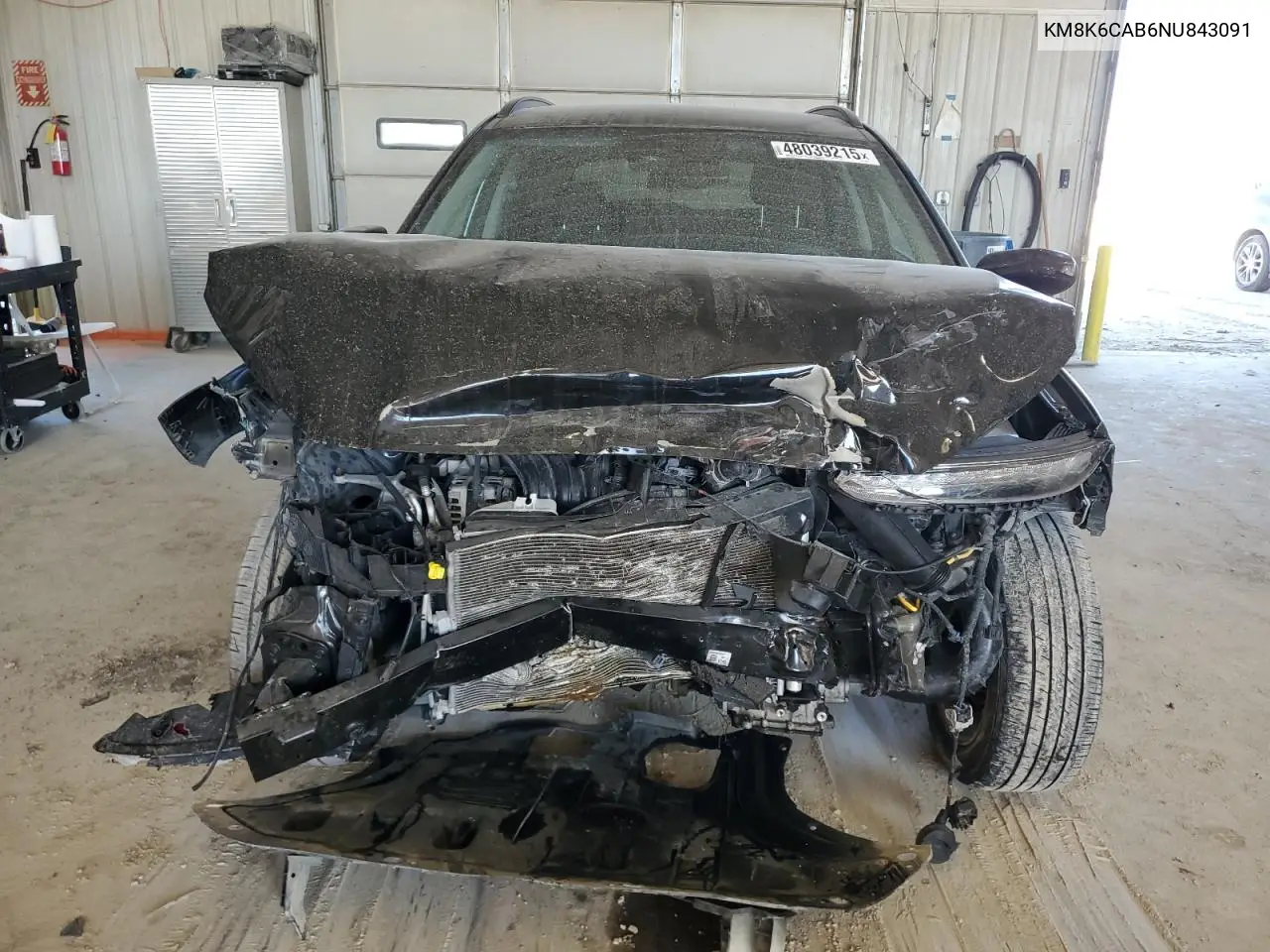 2022 Hyundai Kona Sel VIN: KM8K6CAB6NU843091 Lot: 48039215