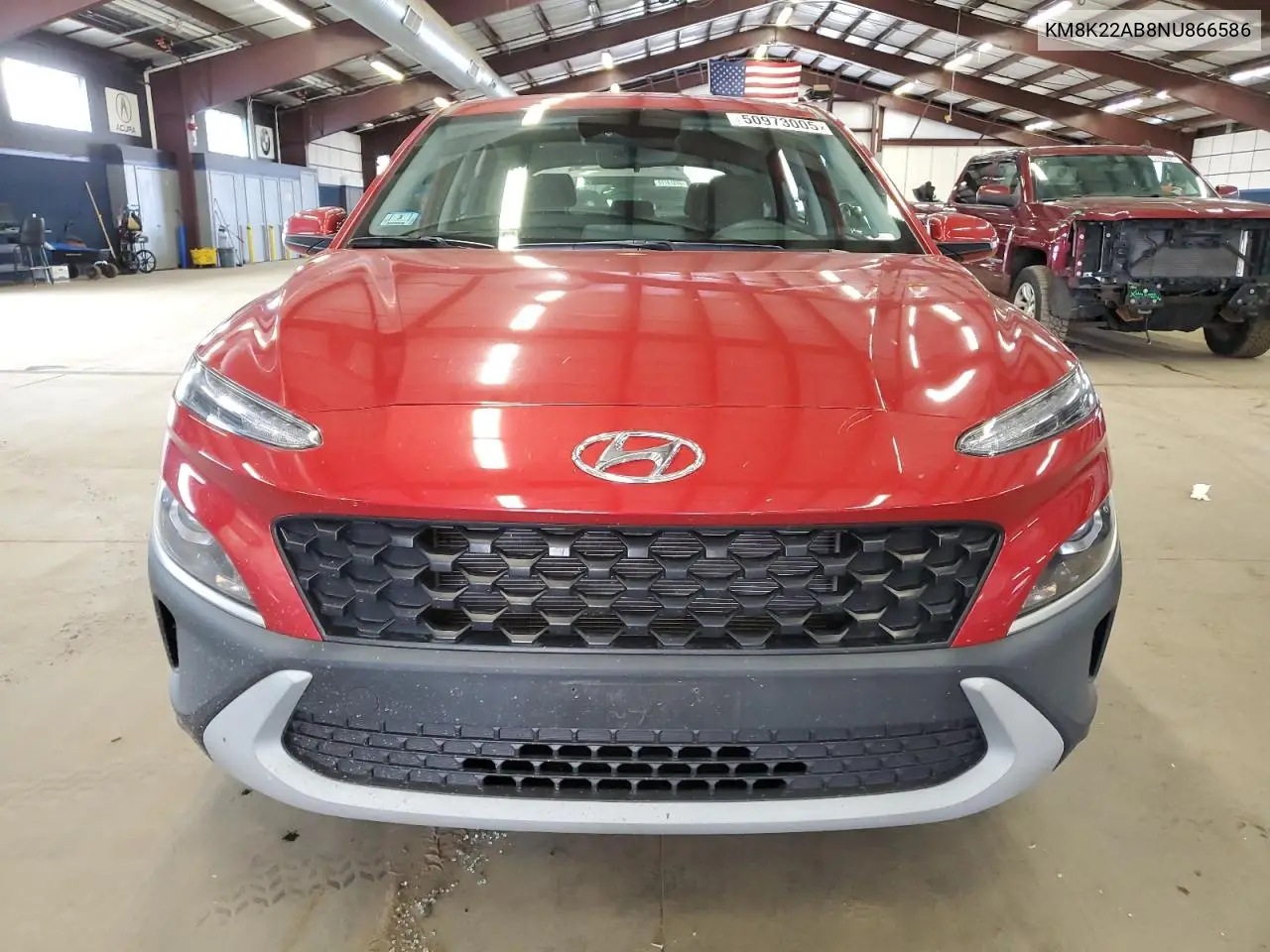 2022 Hyundai Kona Sel VIN: KM8K22AB8NU866586 Lot: 50973005