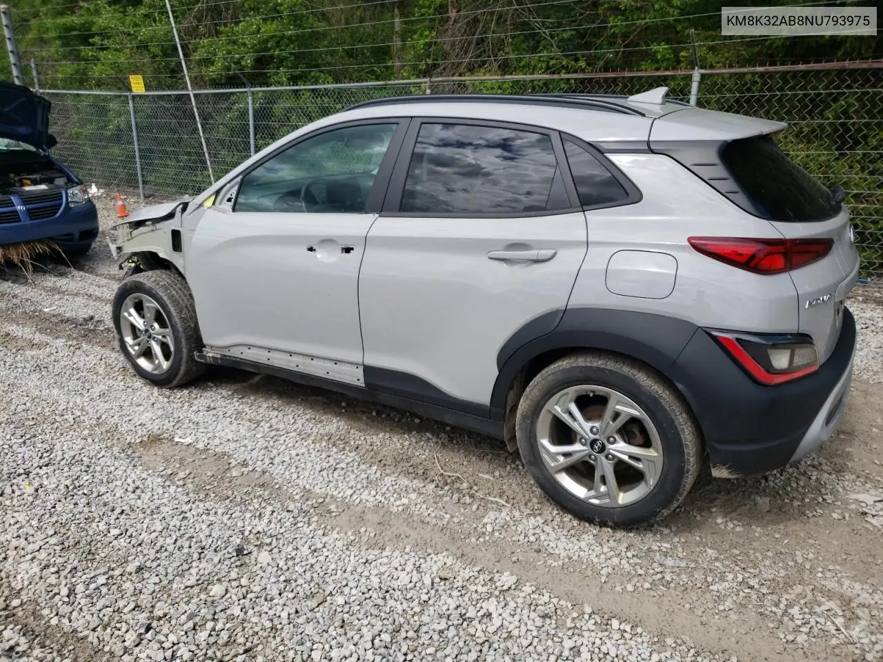 2022 Hyundai Kona Sel VIN: KM8K32AB8NU793975 Lot: 56683675