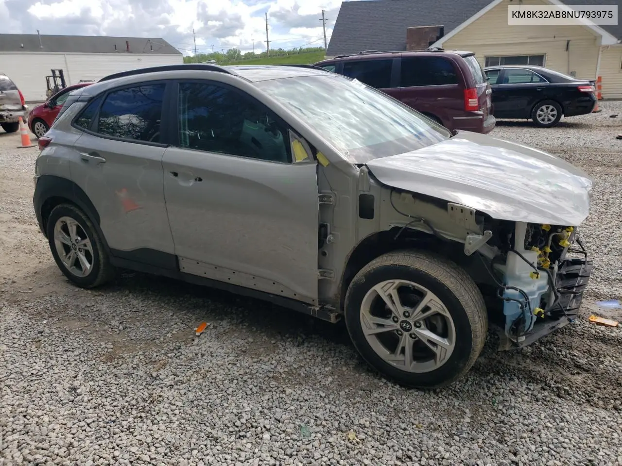 2022 Hyundai Kona Sel VIN: KM8K32AB8NU793975 Lot: 56683675