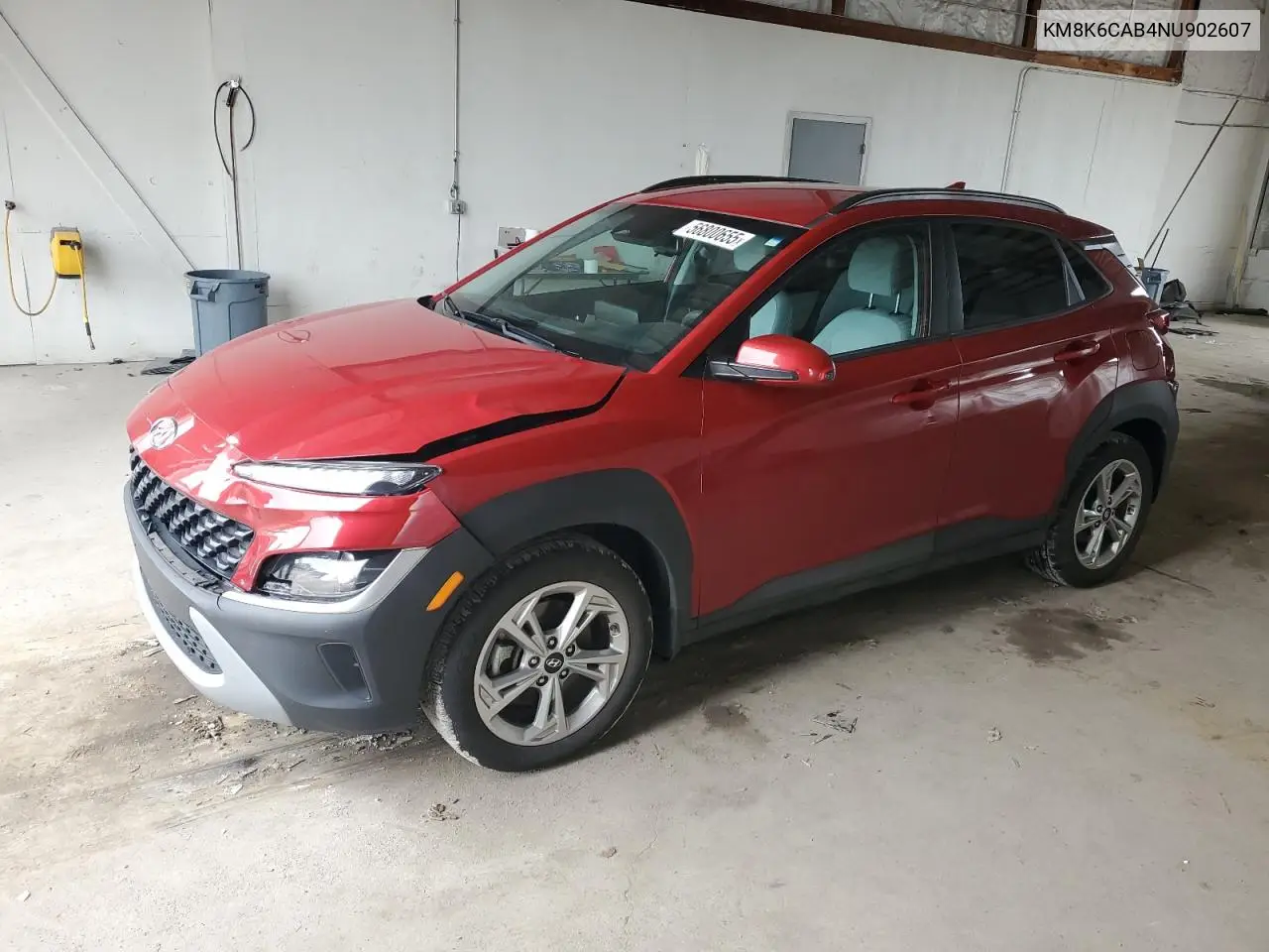 2022 Hyundai Kona Sel VIN: KM8K6CAB4NU902607 Lot: 56800655