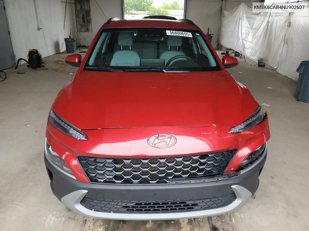 2022 Hyundai Kona Sel VIN: KM8K6CAB4NU902607 Lot: 56800655