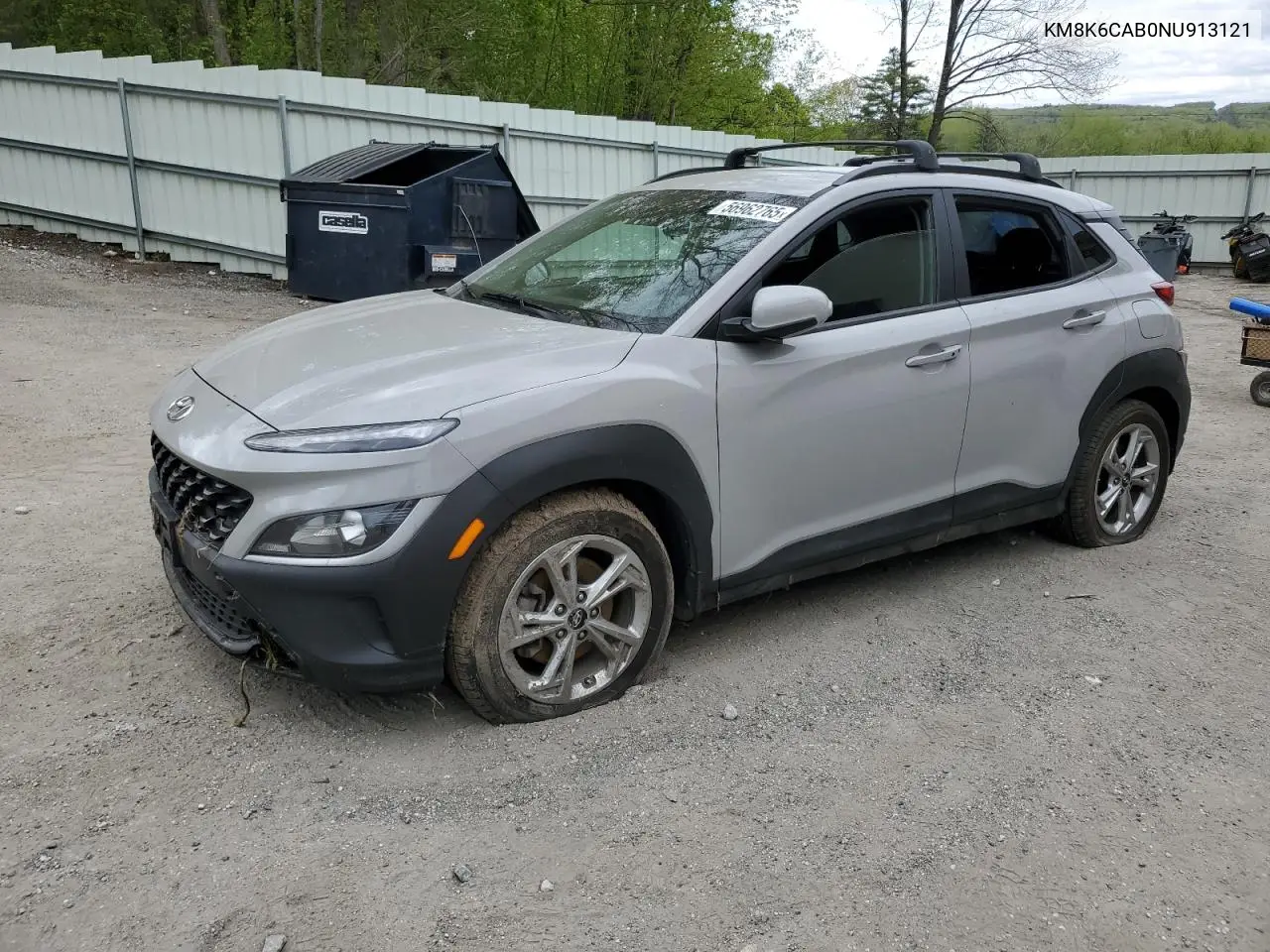 2022 Hyundai Kona Sel VIN: KM8K6CAB0NU913121 Lot: 56962765