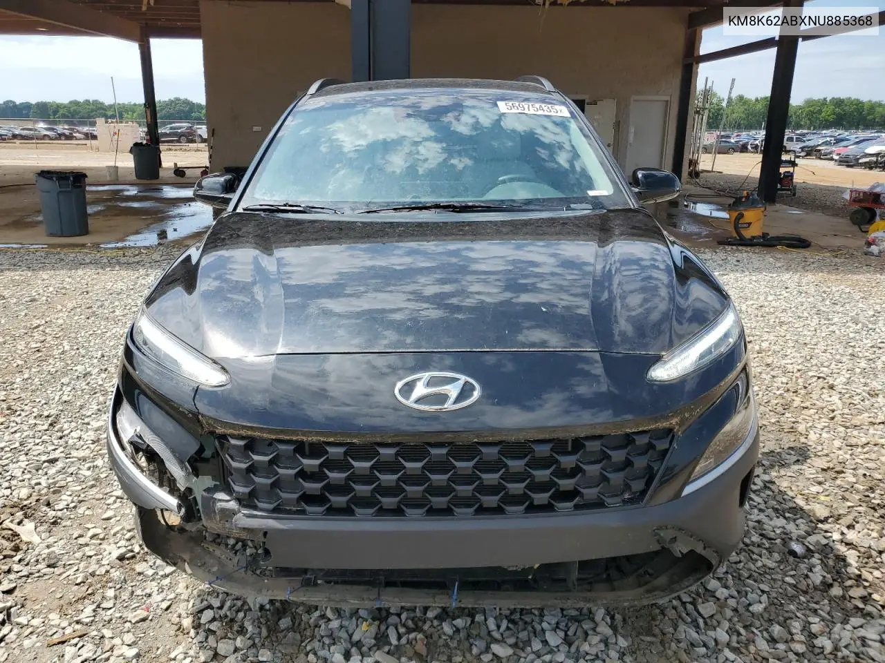 2022 Hyundai Kona Sel VIN: KM8K62ABXNU885368 Lot: 56975435