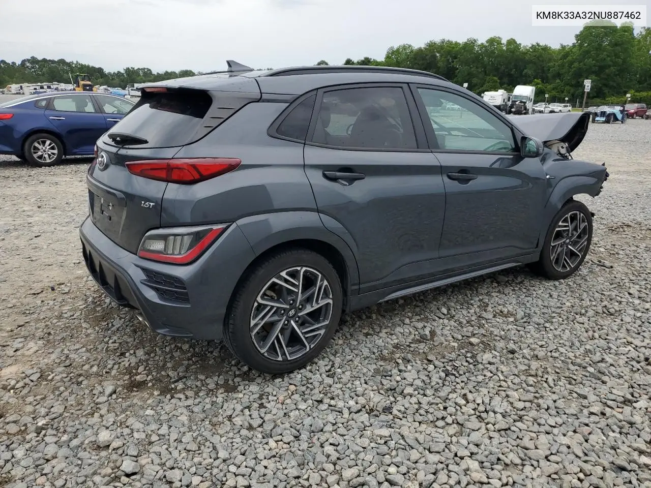 2022 Hyundai Kona N Line VIN: KM8K33A32NU887462 Lot: 58617665