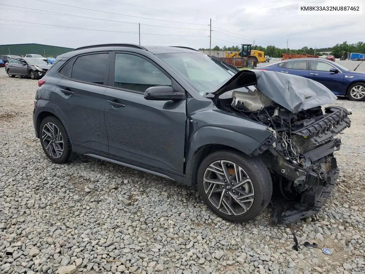 2022 Hyundai Kona N Line VIN: KM8K33A32NU887462 Lot: 58617665