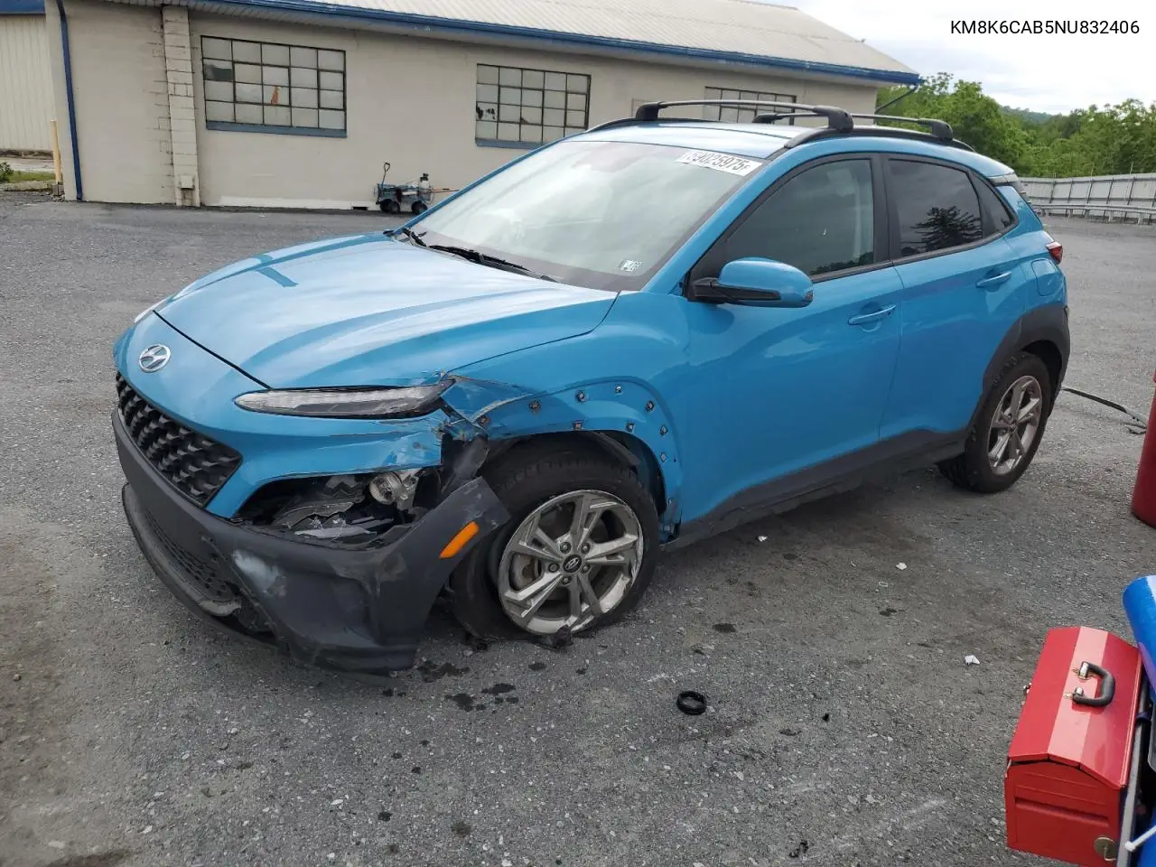2022 Hyundai Kona Sel VIN: KM8K6CAB5NU832406 Lot: 59025975
